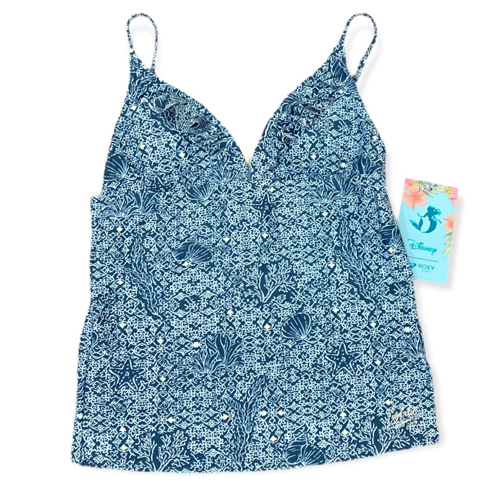 NWT Roxy Disney shells of Sea little mermaid swimsuit top size 12